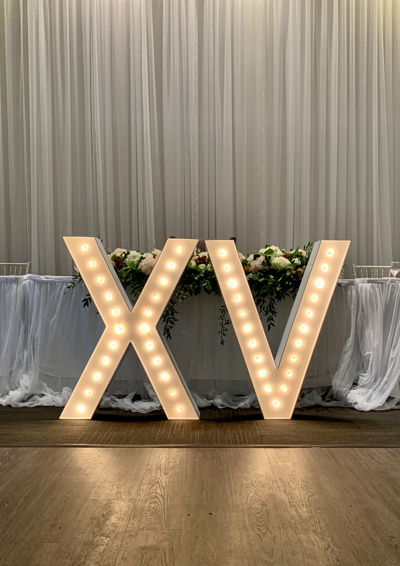 Wedding Marquee Letters in Cornwall