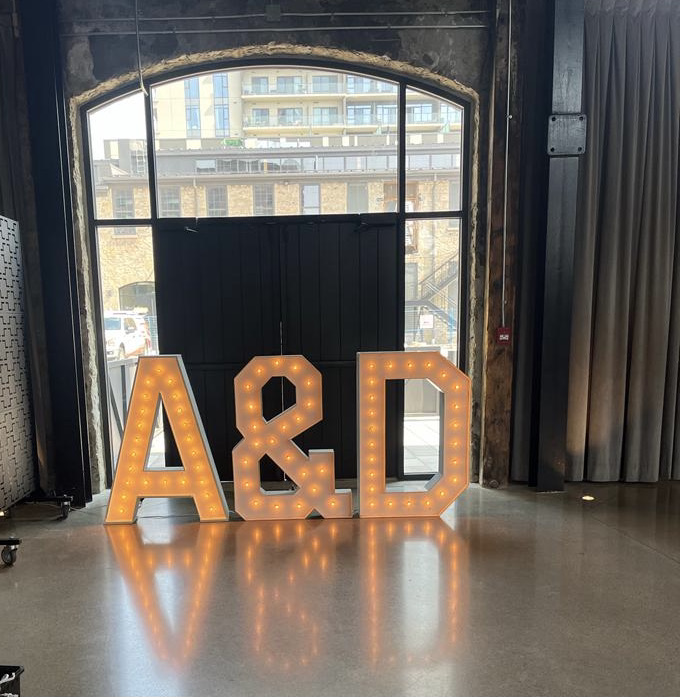 Cobourg Wedding Marquee Letters