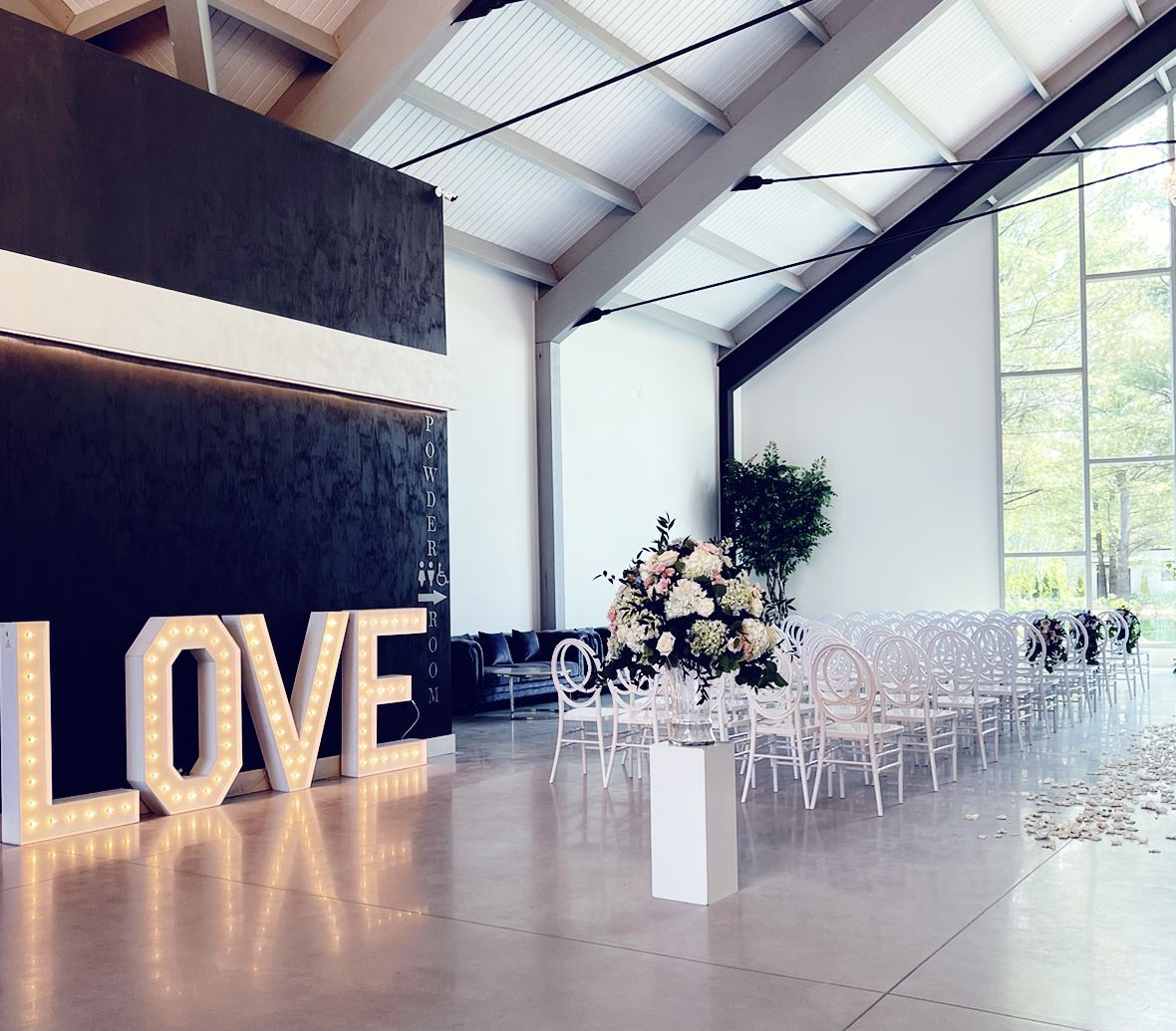 Collingwood Wedding Marquee Letters