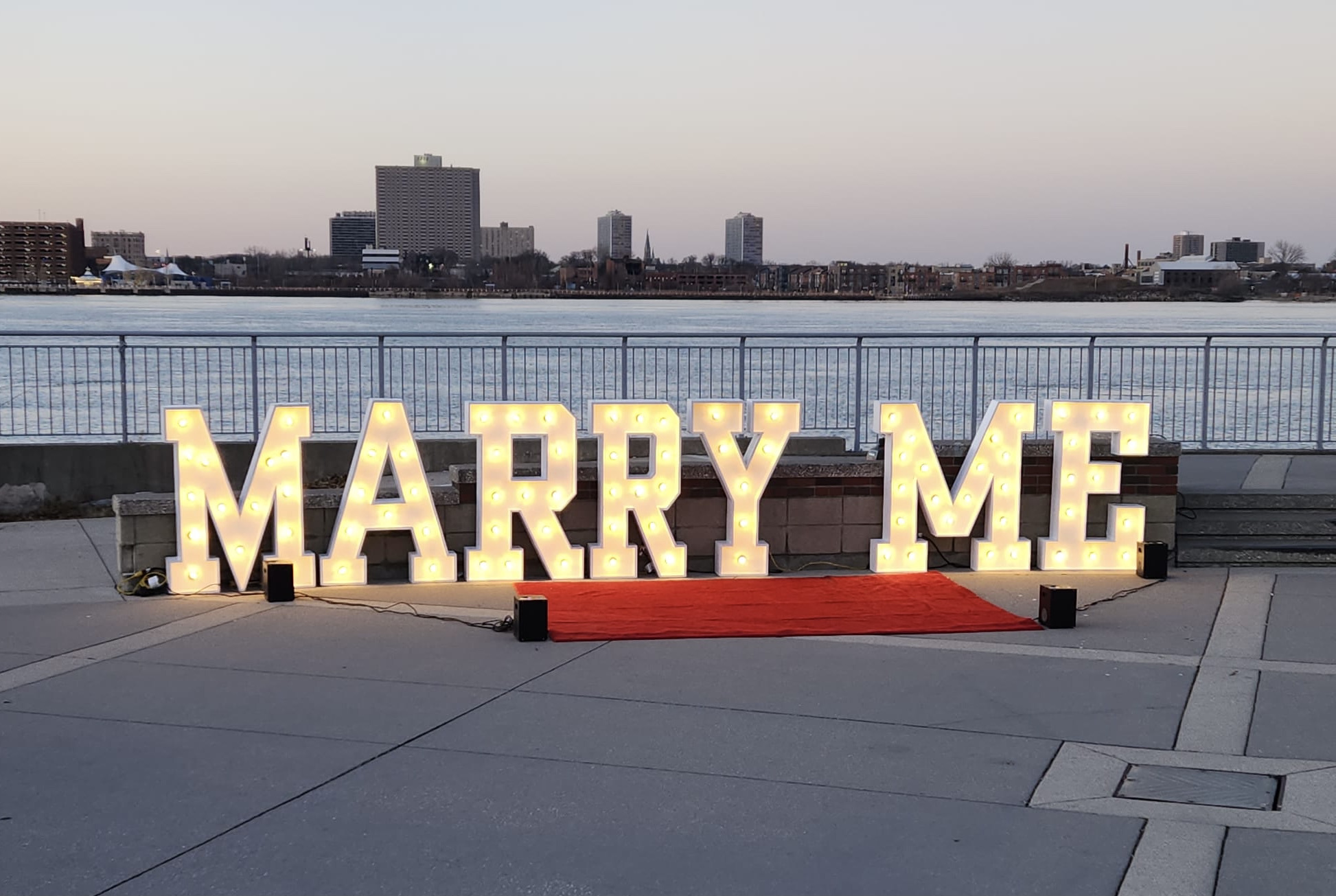 Fort Erie Wedding Marquee Letters