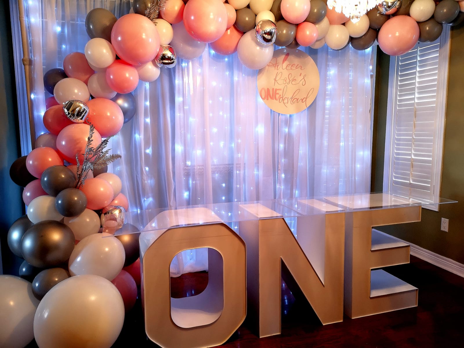 one Marquee letters Table Rental