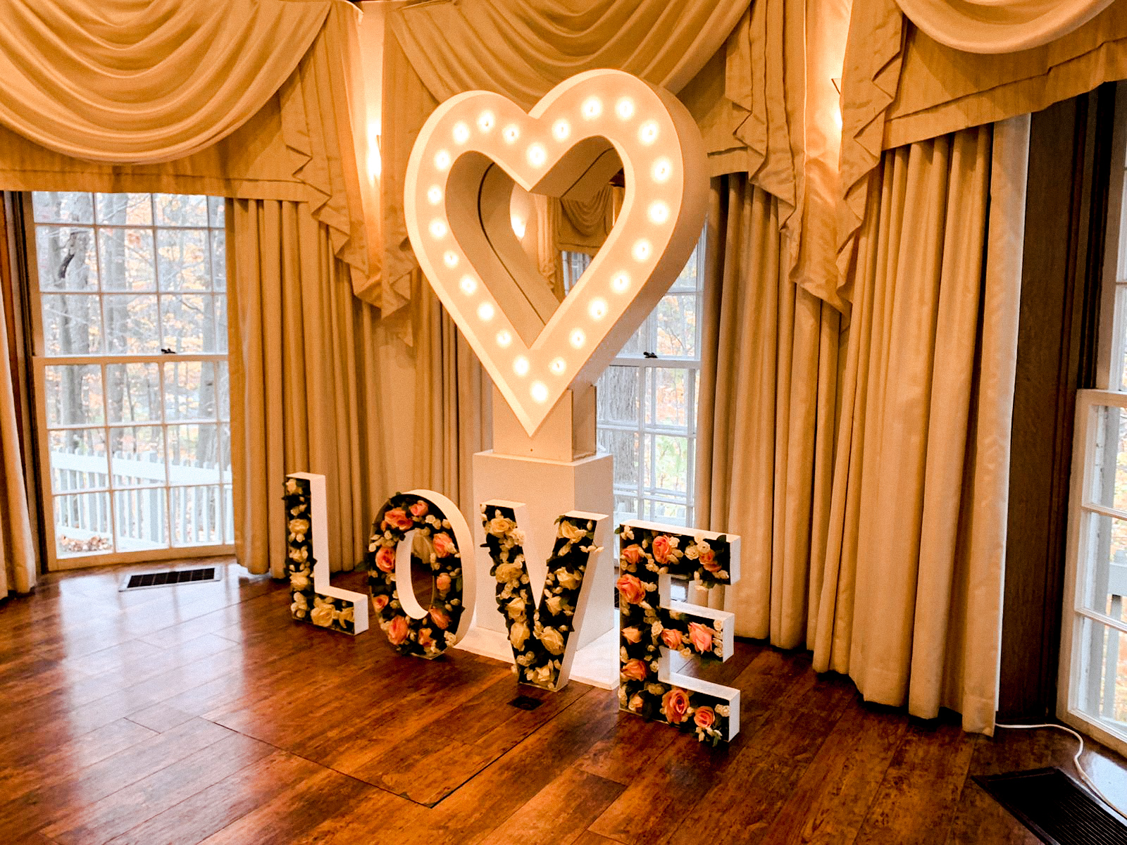 port hope wedding marquee letters