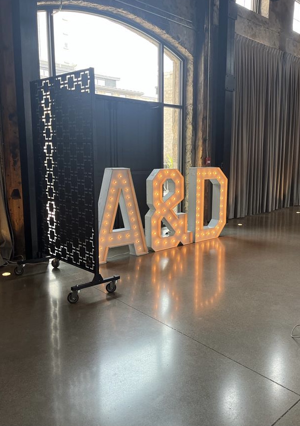 simcoe wedding marquee letters