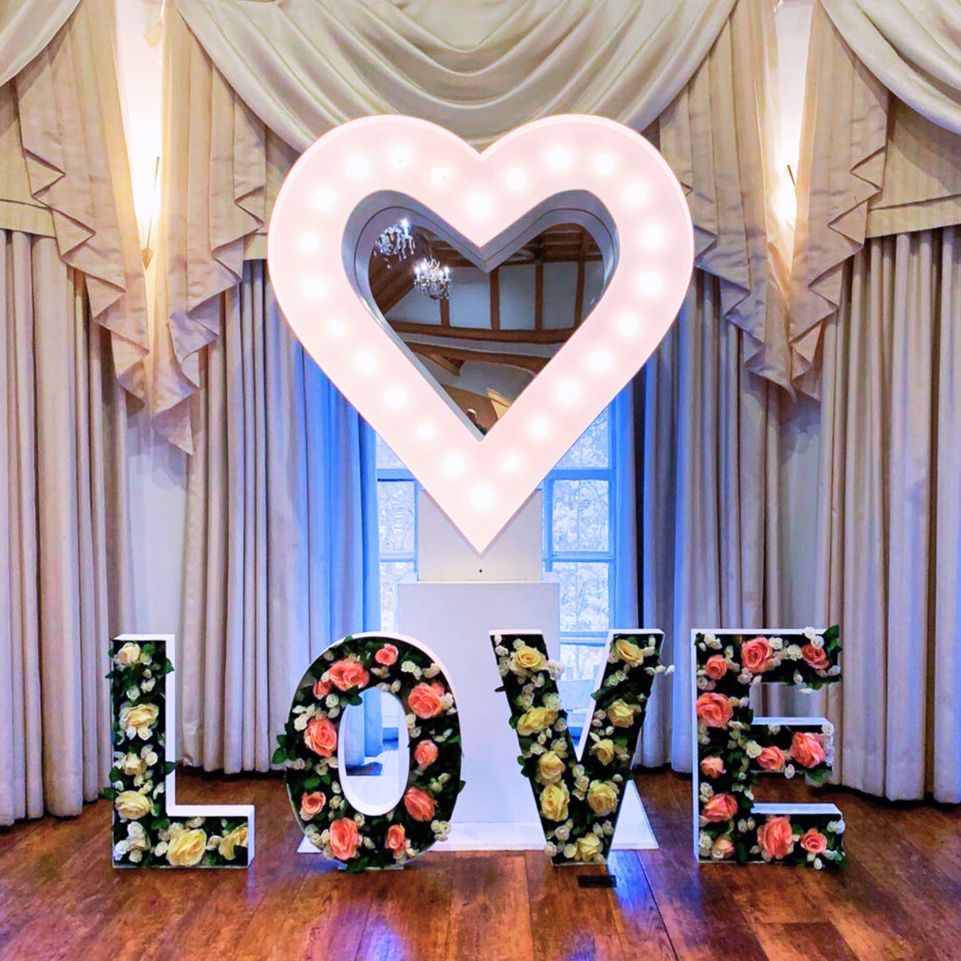 Toronto Heart Marquee Sign with Love Letters Rental